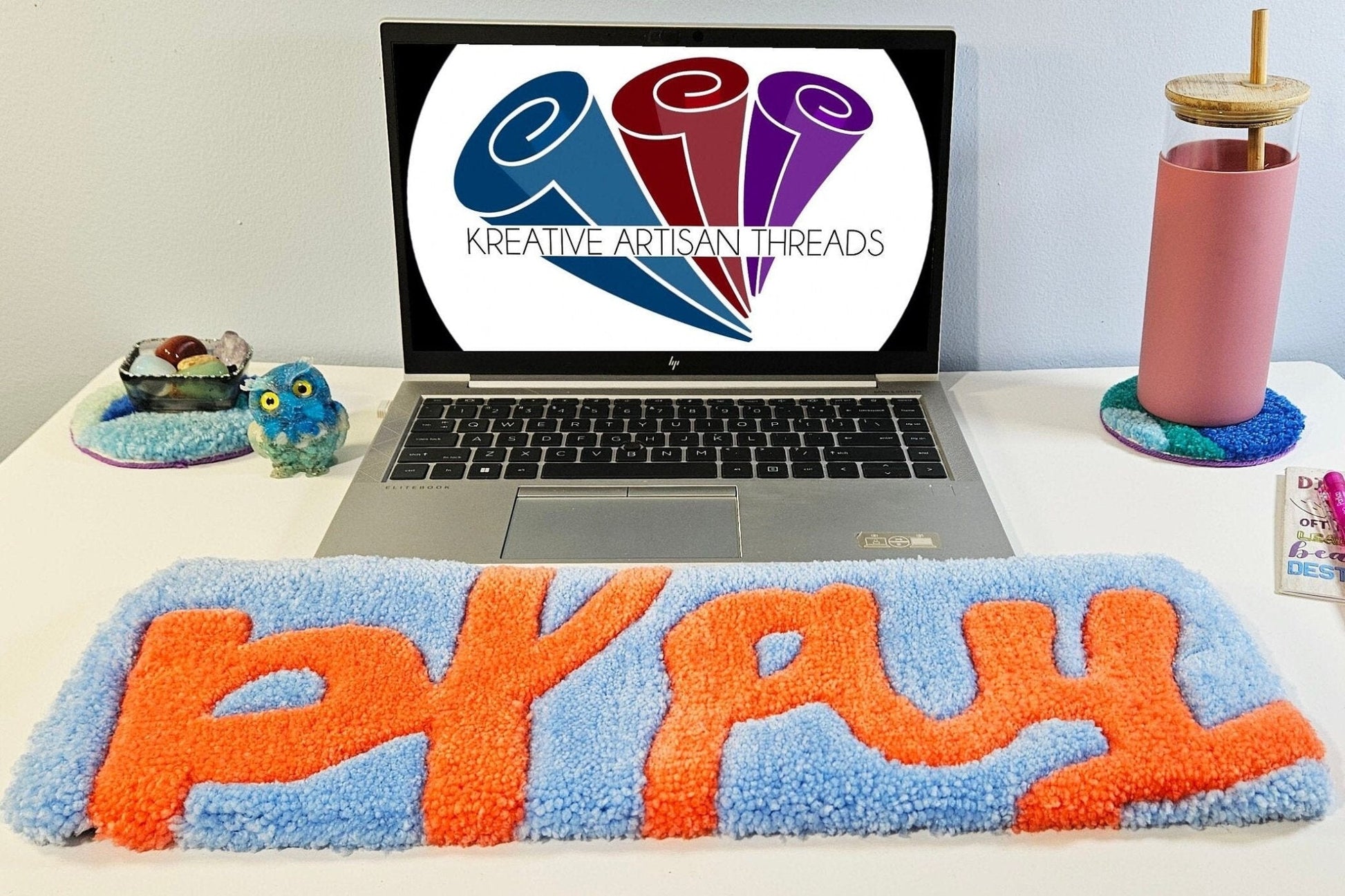 Handmade Plush Tufted Keyboard Rug - Play - Kreative Artisan Threads