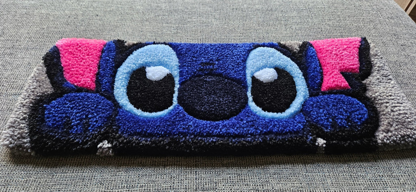 Handmade Plush Tufted Keyboard Rug - Stitch - Kreative Artisan Threads