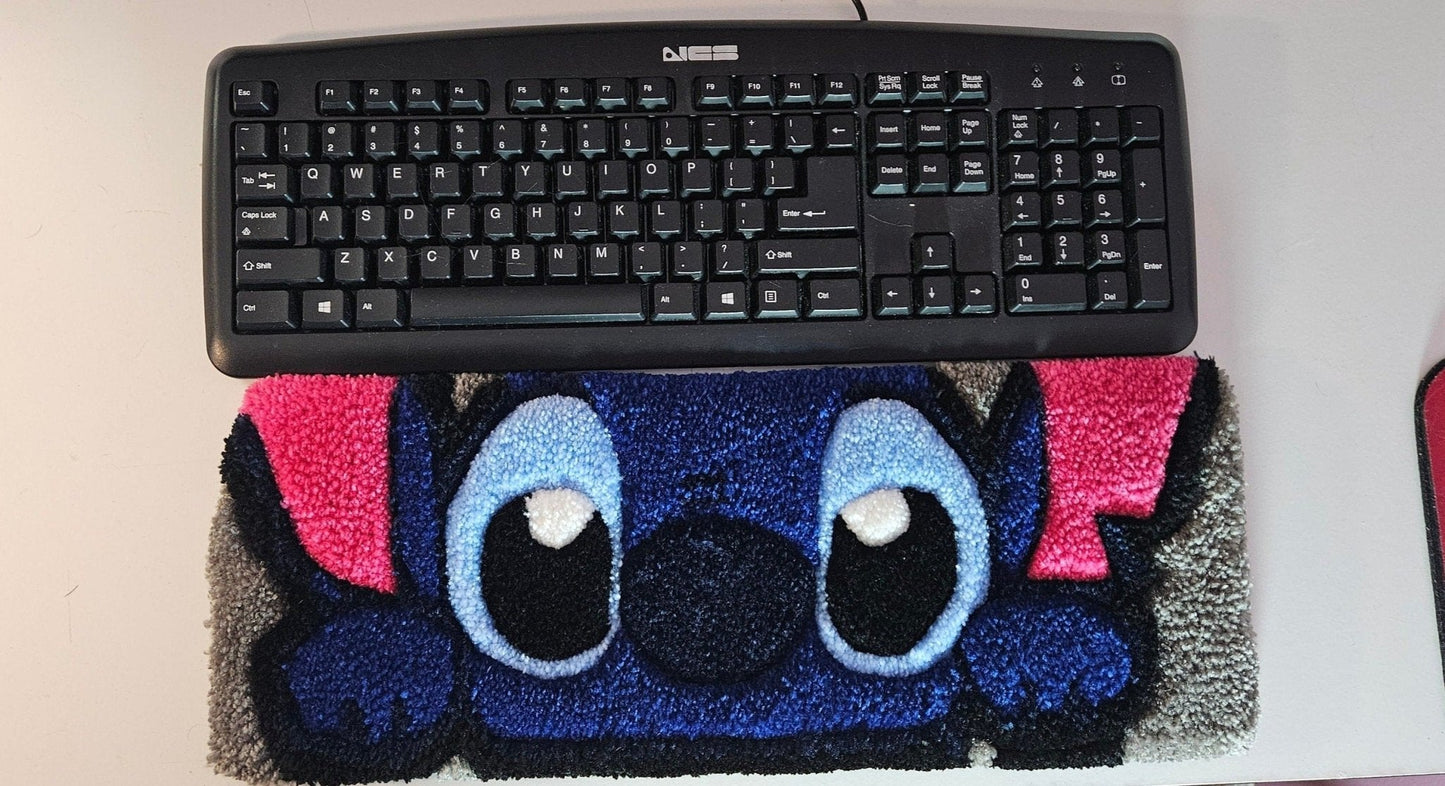 Handmade Plush Tufted Keyboard Rug - Stitch - Kreative Artisan Threads