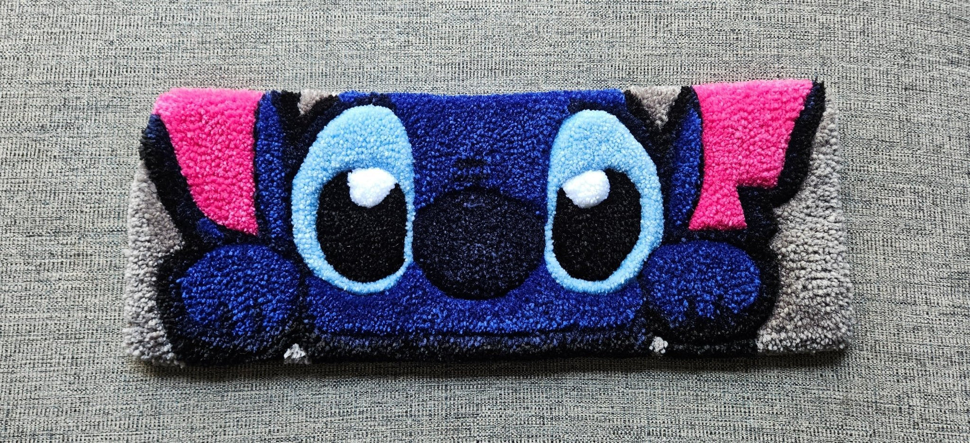 Handmade Plush Tufted Keyboard Rug - Stitch - Kreative Artisan Threads