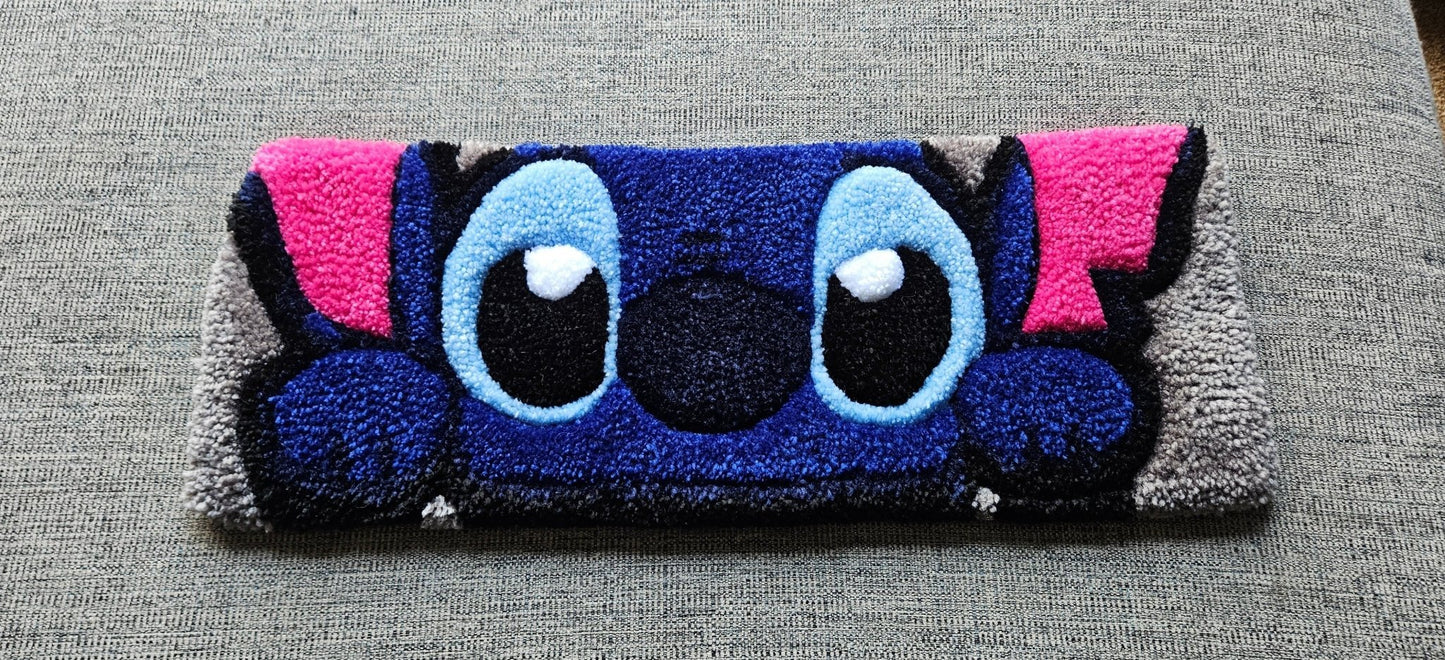 Handmade Plush Tufted Keyboard Rug - Stitch - Kreative Artisan Threads