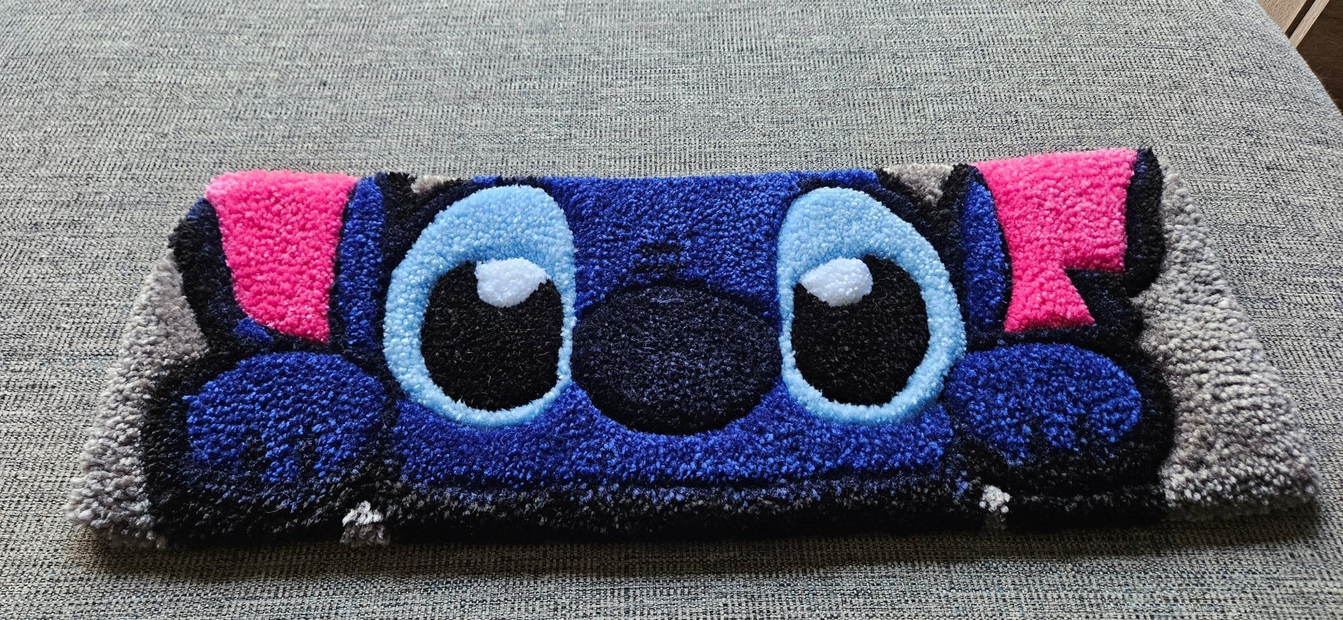 Handmade Plush Tufted Keyboard Rug - Stitch - Kreative Artisan Threads