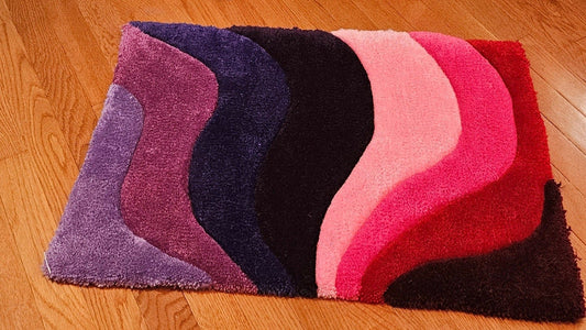 Handmade Tufted Fiber Art - Fairy Rainbow - Small - Kreative Artisan Threads