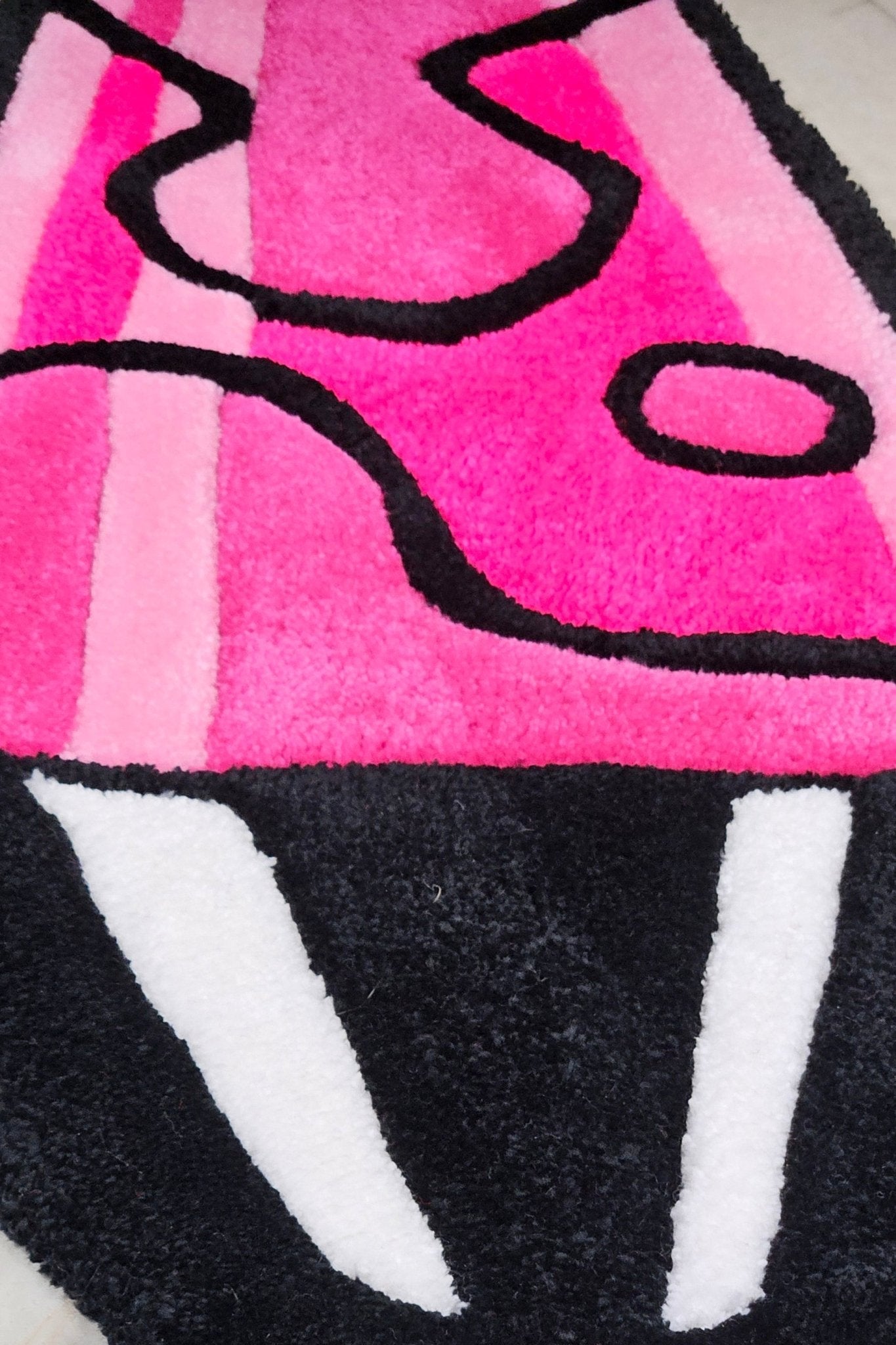 My Little Lava Lamp Hand - Tufted Rug – Retro - Inspired Hypoallergenic - Kreative Artisan Threads