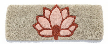 Keyboard mat with a lotus flower design