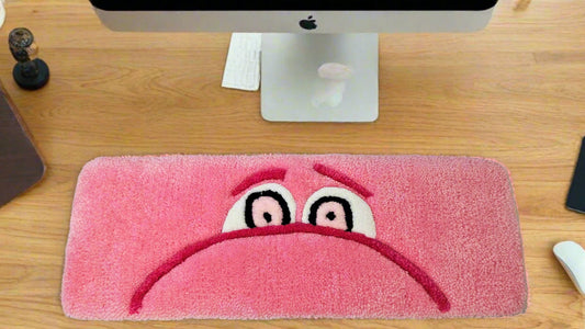 Embarrassment: "EYES" Hand-Tufted Keyboard – Fun and Functional Desk Accessories Handmade Plush Tufted