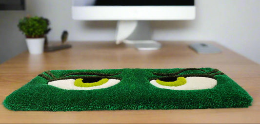 Disgust- "EYES"  Hand-Tufted Keyboard Rug – Fun and Functional Desk Accessories Handmade Plush Tufted