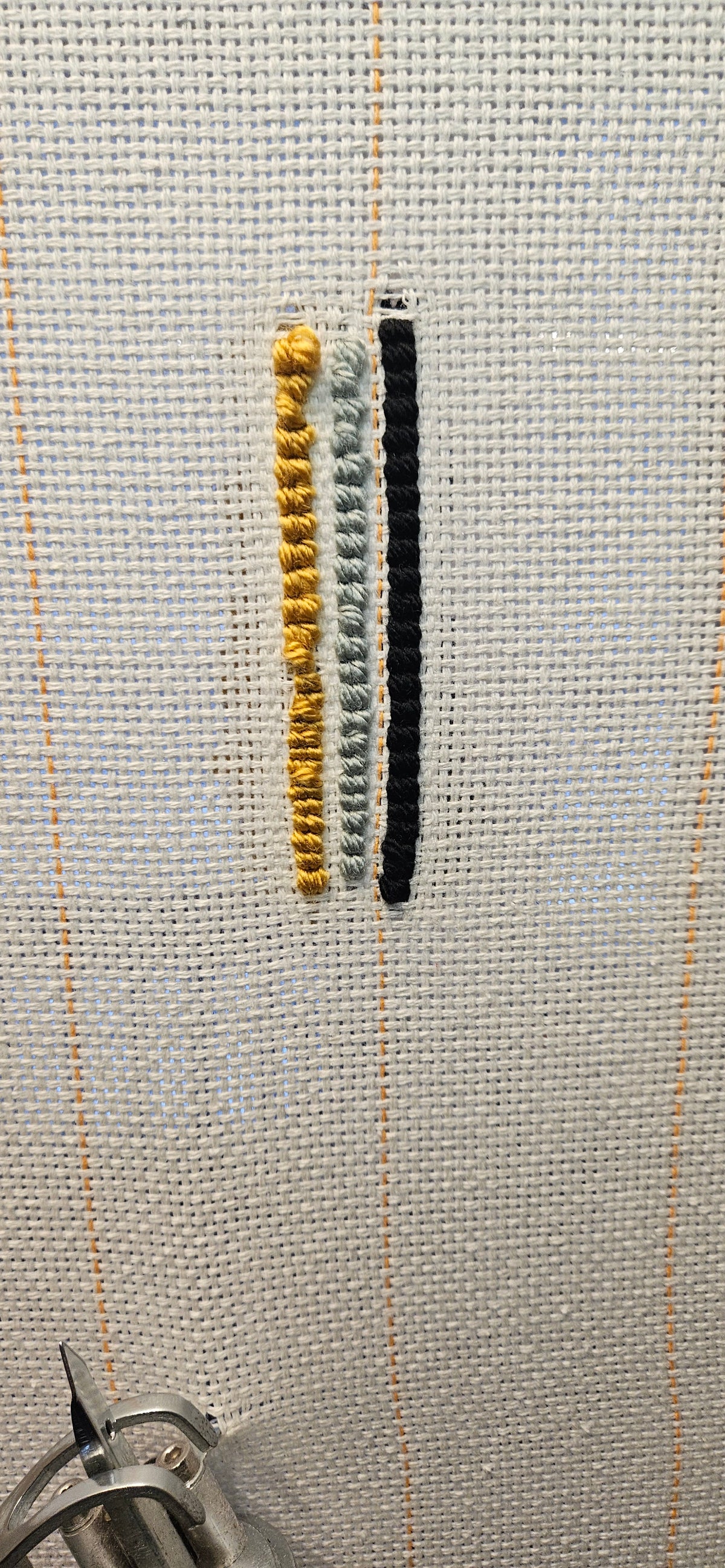 KAT hand-tufted fiber art showing dimensional yarn texture