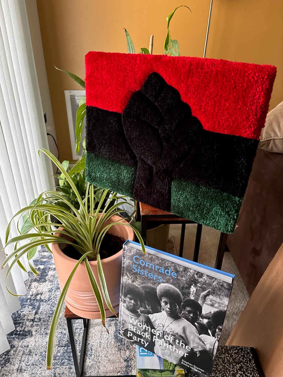 BLACK POWER RED, BLACK & GREEN ON CANVAS