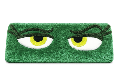 Disgust Eyes – Inside Out Desk Textile | Hand-Tufted Fan Art