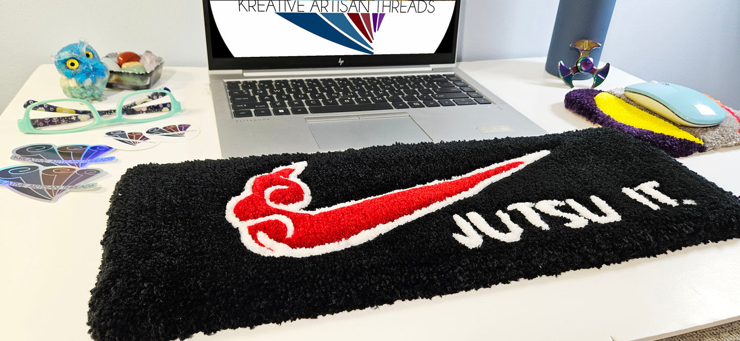 Handmade Plush Tufted Keyboard Rug- Jutsu It