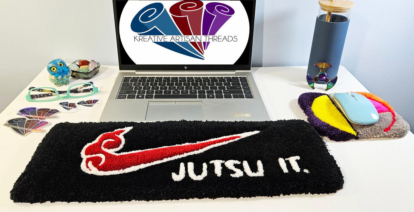 Handmade Plush Tufted Keyboard Rug- Jutsu It