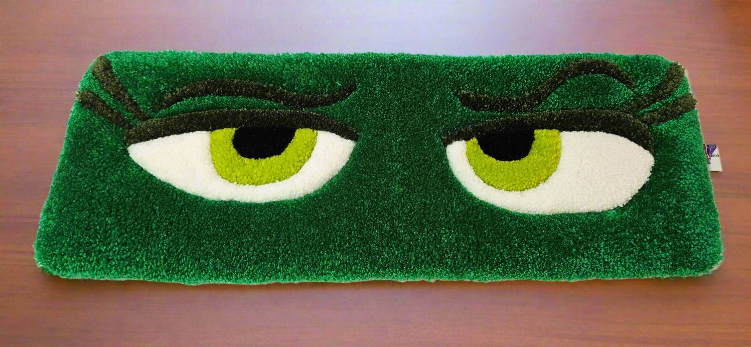 Disgust - "EYES" Hand - Tufted Keyboard Rug – Fun and Functional Desk Accessories Handmade Plush Tufted - Kreative Artisan Threads