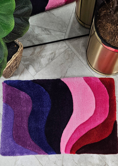 Fairy Rainbow - Vibrant Abstract Hand - Tufted Rug – Plush and Hypoallergenic - Kreative Artisan Threads