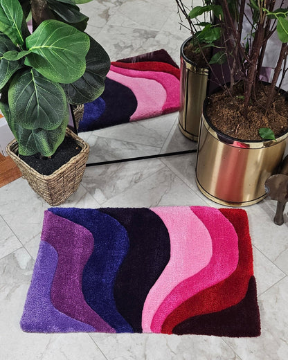Fairy Rainbow - Vibrant Abstract Hand - Tufted Rug – Plush and Hypoallergenic - Kreative Artisan Threads