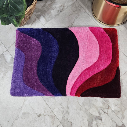 Fairy Rainbow - Vibrant Abstract Hand - Tufted Rug – Plush and Hypoallergenic - Kreative Artisan Threads