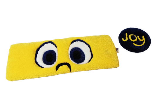 Joy Eyes – Inside Out Desk Textile Duo | Hand-Tufted Fan Art