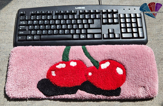 Handmade Plush Tufted Keyboard Rug - Cherry's - Kreative Artisan Threads