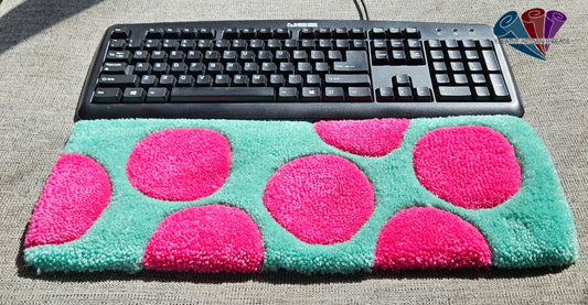 Handmade Plush Tufted Keyboard Rug - Sully - Kreative Artisan Threads