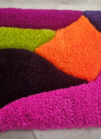 Prayer Mat – Hypoallergenic Hand - Tufted Rug for Meditation, Ritual, and Sacred Spaces | Fiber Art Decor - Kreative Artisan Threads