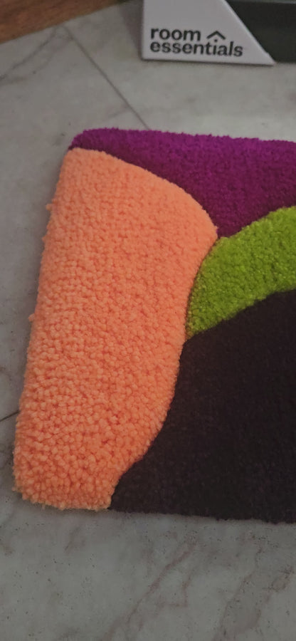 Prayer Mat – Hypoallergenic Hand-Tufted Rug for Meditation, Ritual, and Sacred Spaces | Fiber Art Decor