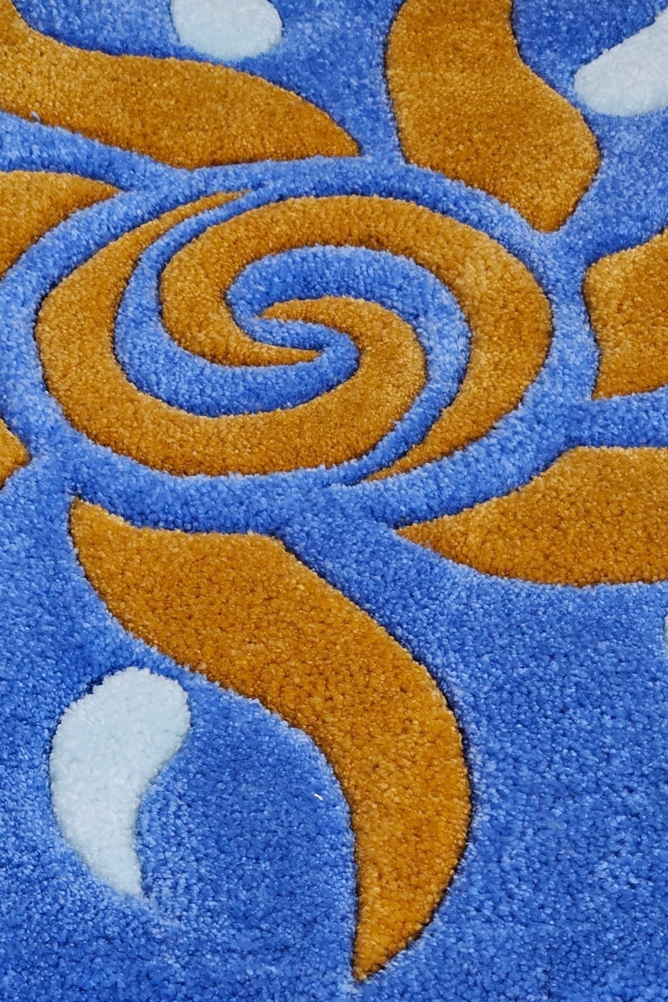 SunRae: Hand - Tufted Meditation Mat – Sunburst Design in Hypoallergenic Yarn - Kreative Artisan Threads